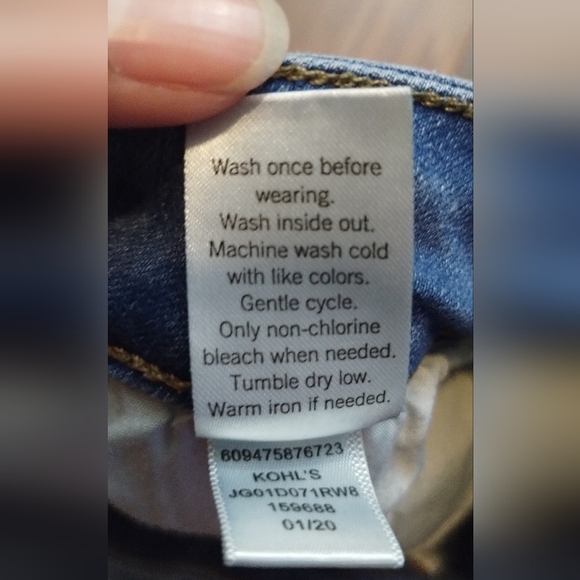 So Kohl's Low Rise Favorite Shortie Demin Shorts size girl 7 - Picture 13 of 15